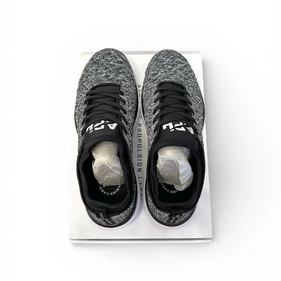 APL TechLoom Phantom Running Shoes - Men’s Size 8 - Black/White Melange NIB NEW